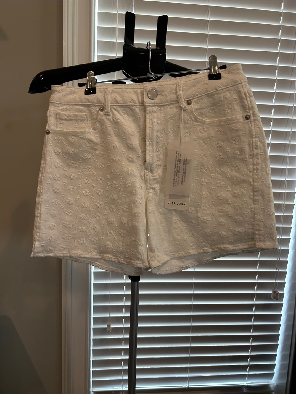 Dear John White Eyelet Shorts